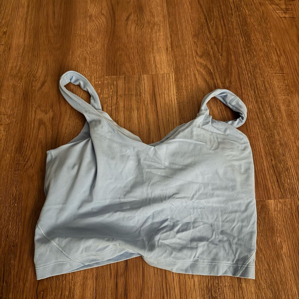 Lululemon Align Tank Top Sinatra Blue Size 10 Built-In Bra Yoga Athleisure💙